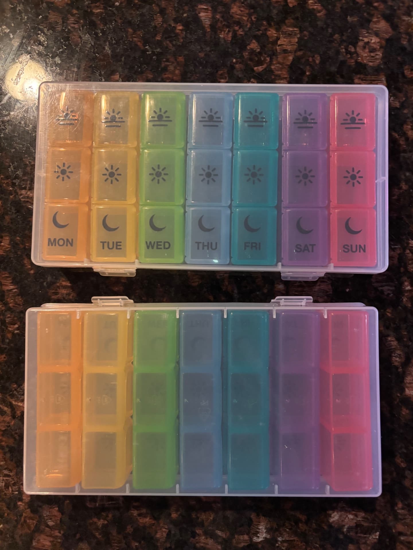 🌈 FREE: Rainbow Weekly Pill Organizers 🌈