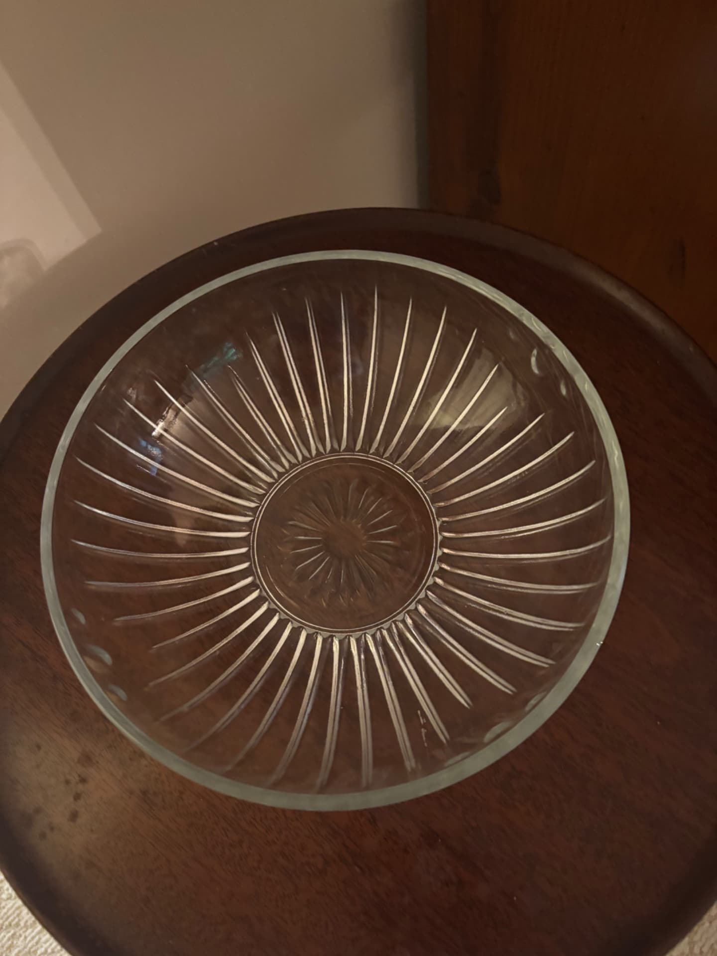 Free Vintage Pressed Glass Serving Bowl